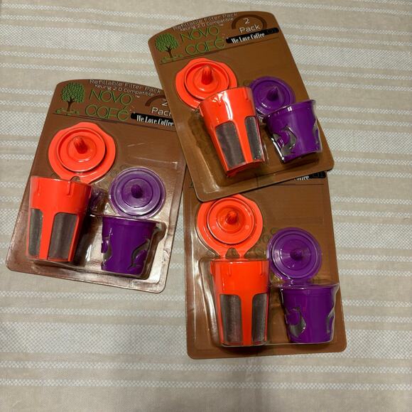 Novo Cafe Two Pack Reusable Filter Lot of Three - Picture 1 of 2